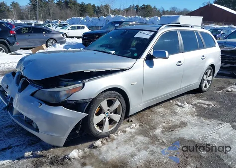 2006 BMW 530Xit из США, поврежденный, VIN WBANN73576CN01785